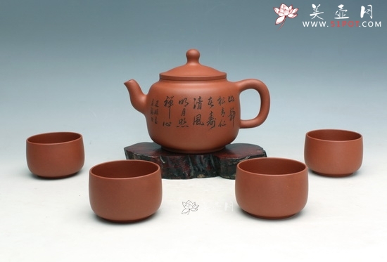 紫砂壶图片：墨林茶具 - 美壶网