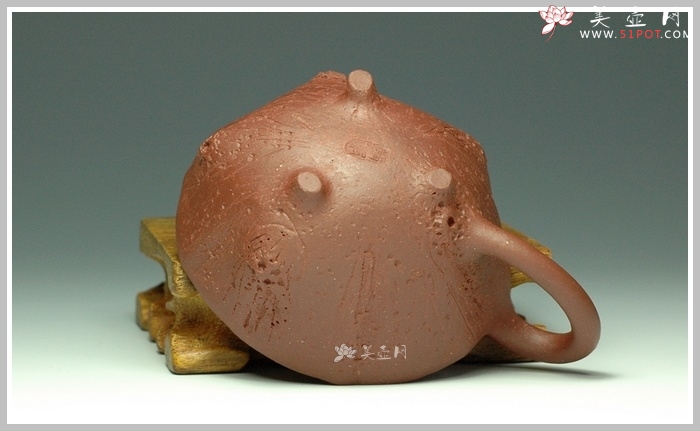 紫砂壶图片：全手花塑品茗杯 精品 - 美壶网