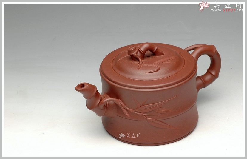 紫砂壶图片：花货实用佳品 竹段 - 美壶网