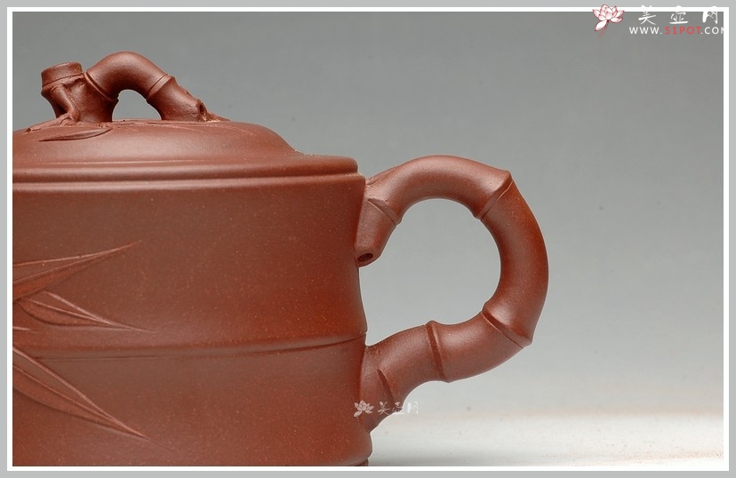 紫砂壶图片：花货实用佳品 竹段 - 美壶网