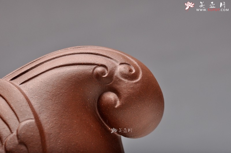 紫砂壶图片：水滴 茶宠 雕塑  天鸡 - 美壶网
