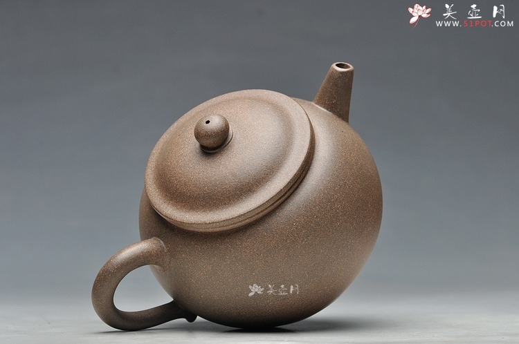 紫砂壶图片：拙朴古雅 传统耐品 杀茶利器 全手拙古 - 美壶网