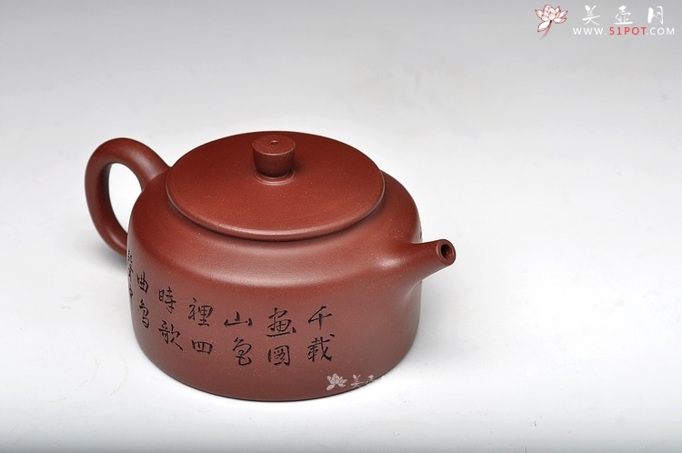 紫砂壶图片：厚重之品 品味意境 全手桑扁 - 美壶网