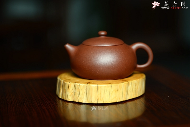 紫砂壶图片：为茶而生 陈腐极品底槽青 全手小福壶 - 美壶网