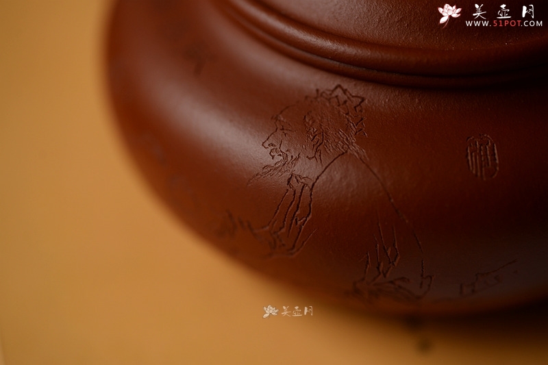 紫砂壶图片：饮者寿 传统经典 仿古 范曾之味~ - 美壶网