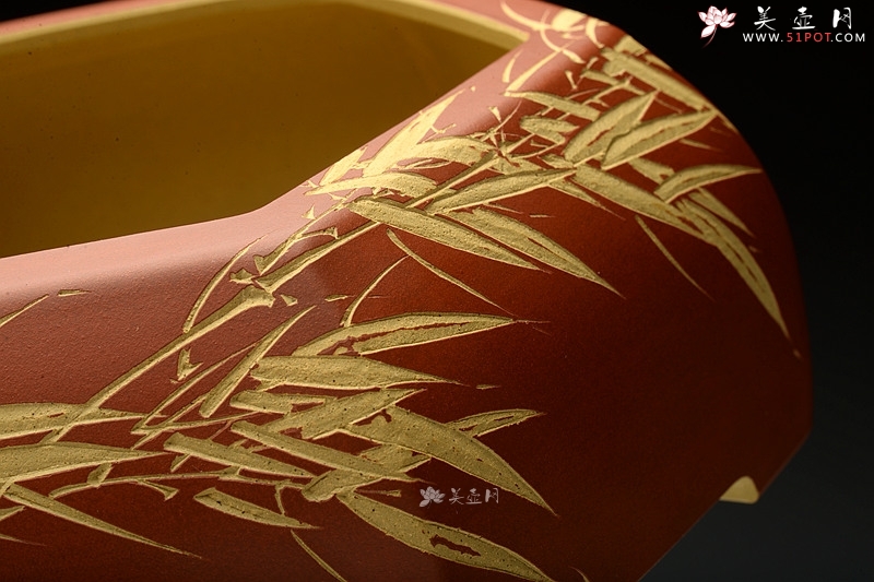 紫砂壶图片：陆轶舟精品代表作 全手六方水洗  刀法精炼层次分明 - 美壶网