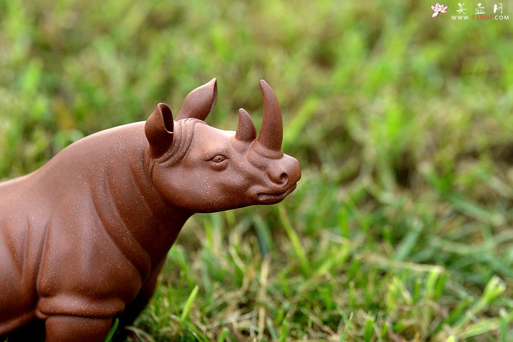 稳如泰山~~犀牛 做工细腻 主体神态逼真 别有一番风味!