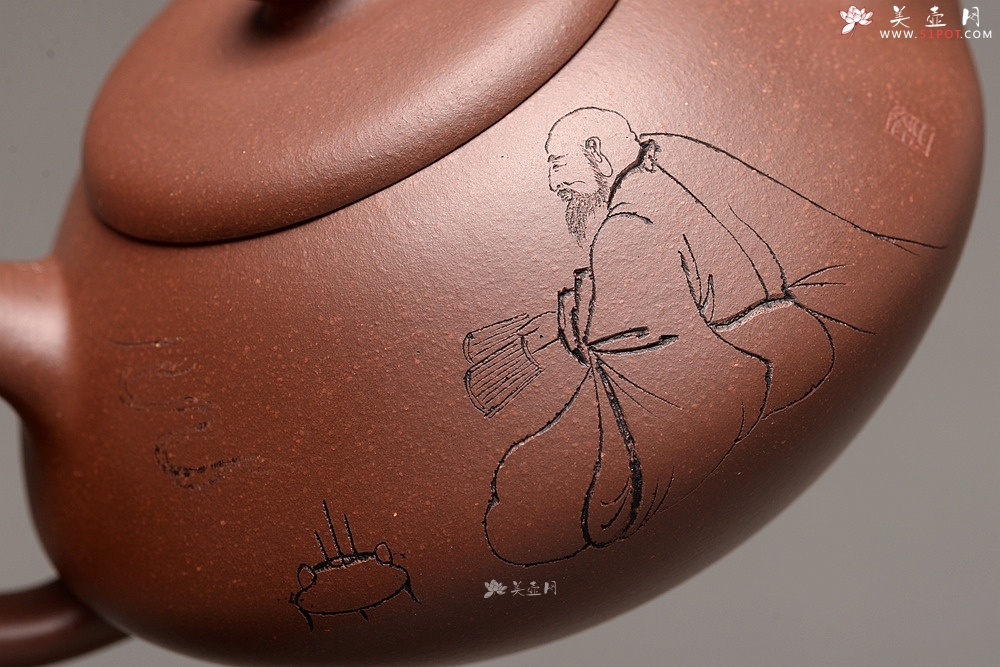 紫砂壶图片：钱伟刚新品 灵巧喜人 实用佳品 禅语 - 美壶网