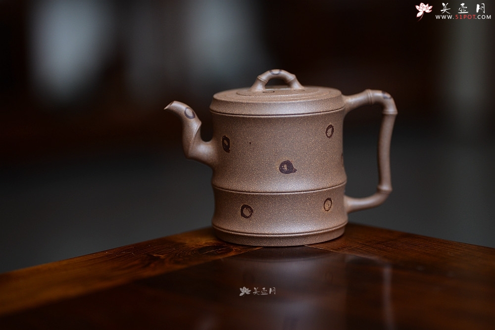 紫砂壶图片：储亚丙申夏全手新作 小秀竹套具 颇具难度 灵秀出尘 优质老段 - 美壶网
