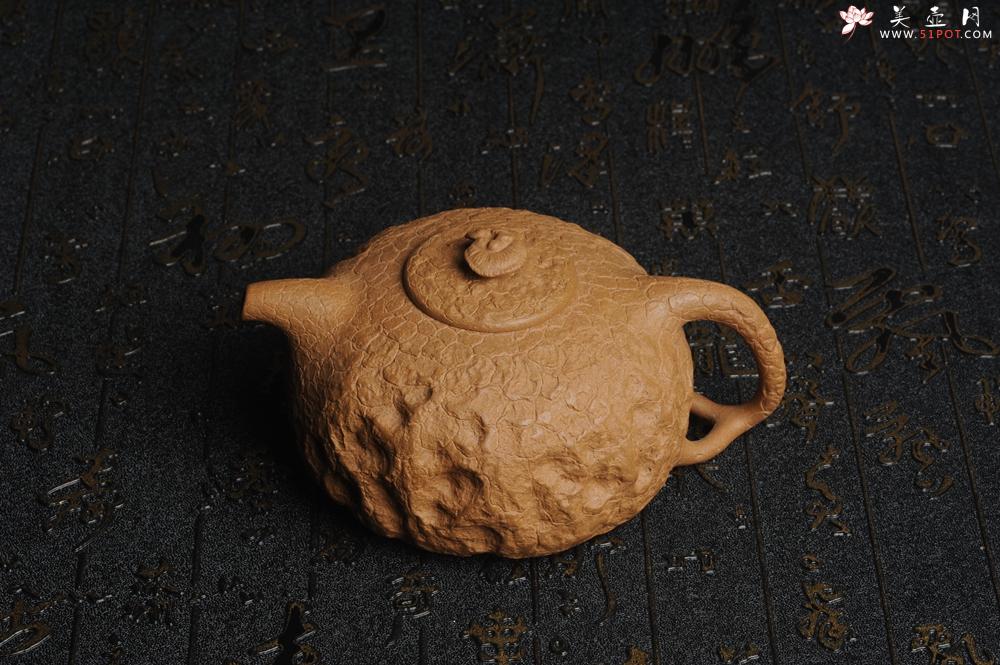 美壶特惠 进步明显全手工黄金段泥灵芝供春壶 龚春 肌理丰富