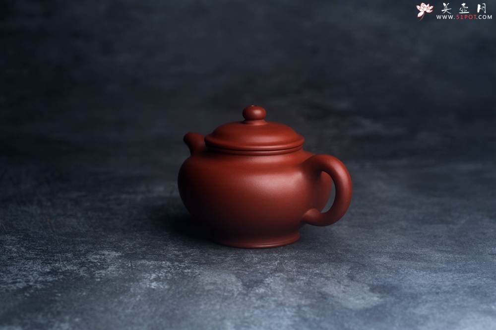 紫砂壶图片：美壶特惠 精品红泥大亨掇只 茶人醉爱 - 美壶网