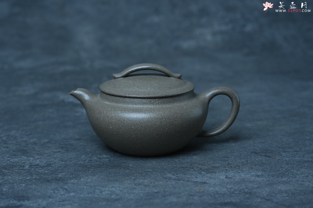 紫砂壶图片：美壶特惠 特好芝麻绿泥云帆紫砂壶 茶人醉爱 - 美壶网