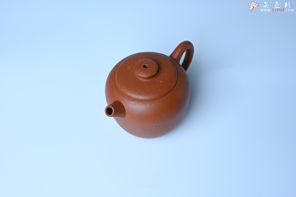 紫砂壶图片：美壶特惠 精品粗砂红泥巨轮壶 茶人醉爱 - 美壶网