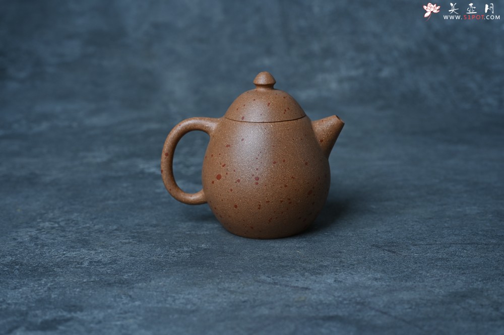 紫砂壶图片：美壶特惠 特好桃花段泥龙蛋紫砂壶 茶人醉爱 - 美壶网