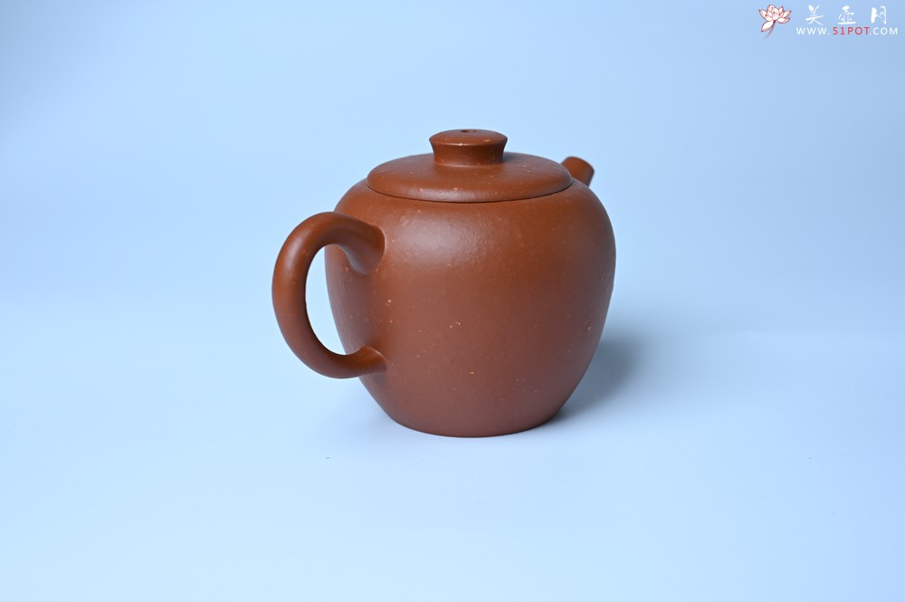 紫砂壶图片：美壶特惠 精品粗砂红泥巨轮壶 茶人醉爱 - 美壶网