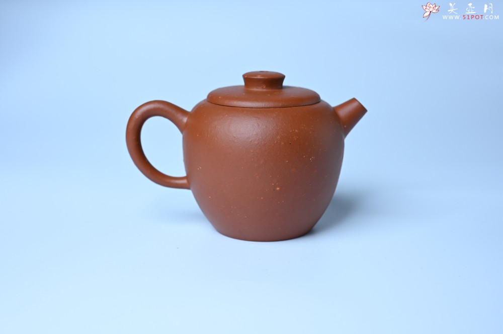 紫砂壶图片：美壶特惠 精品粗砂红泥巨轮壶 茶人醉爱 - 美壶网