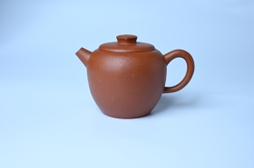 紫砂壶图片：美壶特惠 精品粗砂红泥巨轮壶 茶人醉爱 - 美壶网