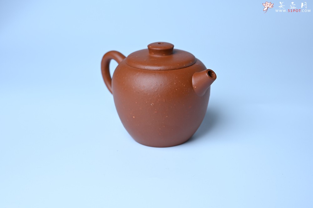 紫砂壶图片：美壶特惠 精品粗砂红泥巨轮壶 茶人醉爱 - 美壶网