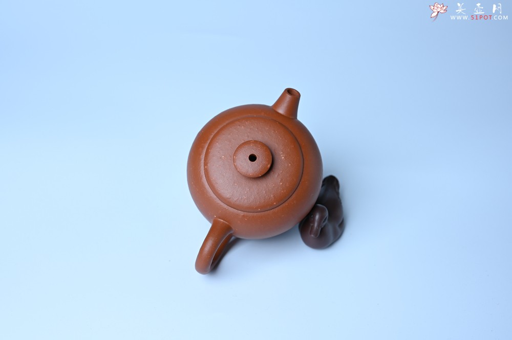 紫砂壶图片：美壶特惠 精品粗砂红泥巨轮壶 茶人醉爱 - 美壶网