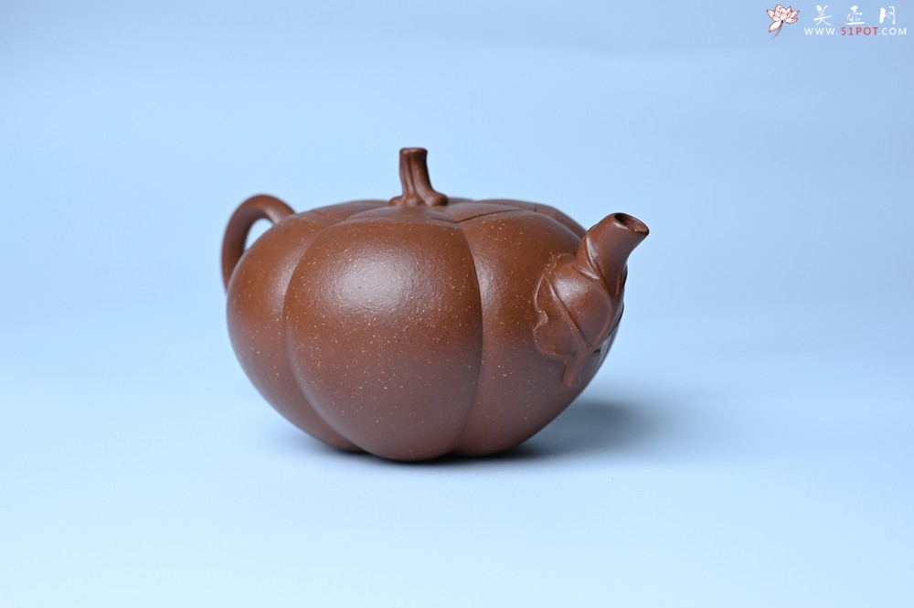 紫砂壶图片：美壶特惠 特好降坡泥南瓜壶 肌理丰富生动 茶人醉爱 - 美壶网