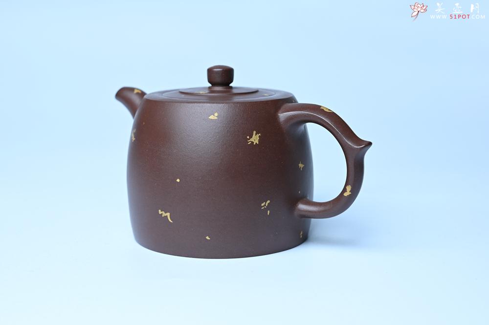紫砂壶图片：美壶特惠 特好老紫泥洒金井栏壶 茶人醉爱 - 美壶网