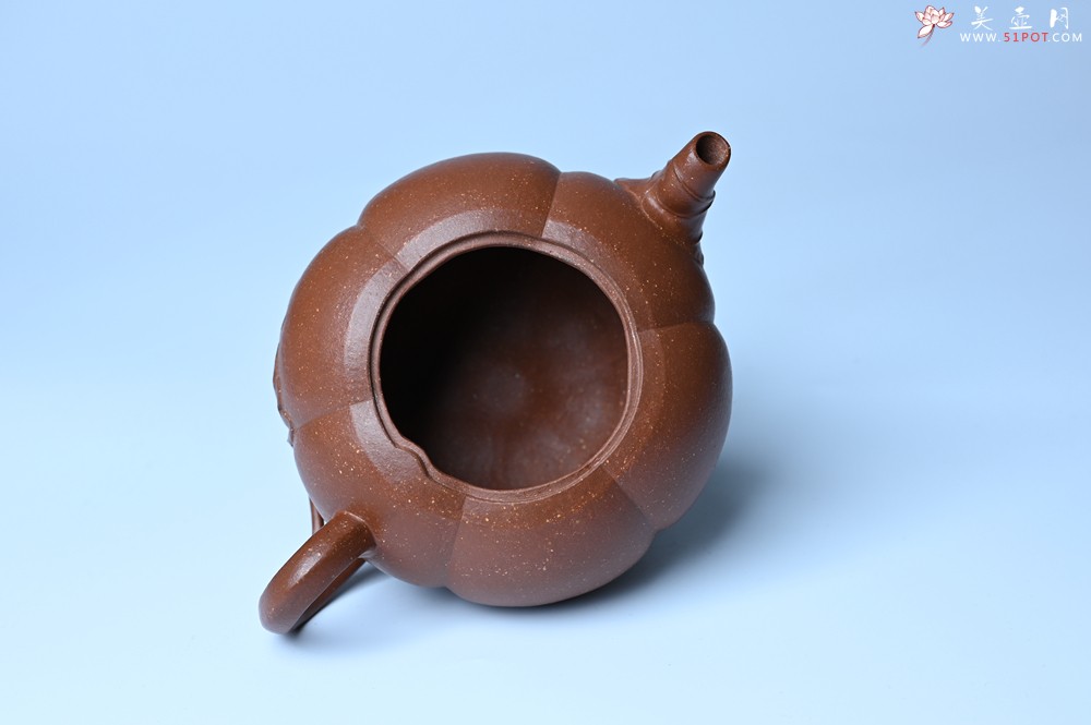 紫砂壶图片：美壶特惠 特好降坡泥南瓜壶 肌理丰富生动 茶人醉爱 - 美壶网