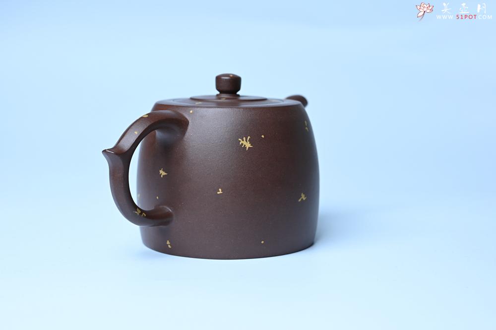 紫砂壶图片：美壶特惠 特好老紫泥洒金井栏壶 茶人醉爱 - 美壶网