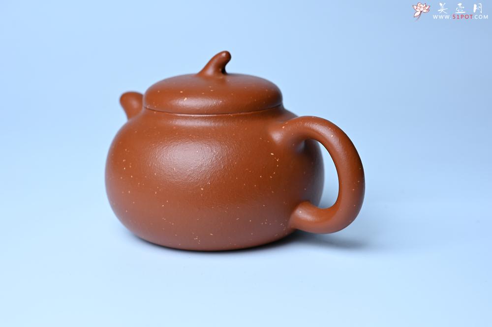 紫砂壶图片：美壶特惠 特好红泥桂花砂茄段壶 茶人醉爱 - 美壶网