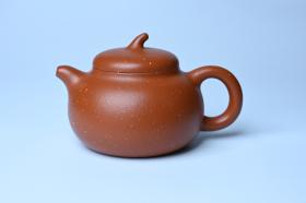 紫砂壶图片：美壶特惠 特好红泥桂花砂茄段壶 茶人醉爱 - 美壶网