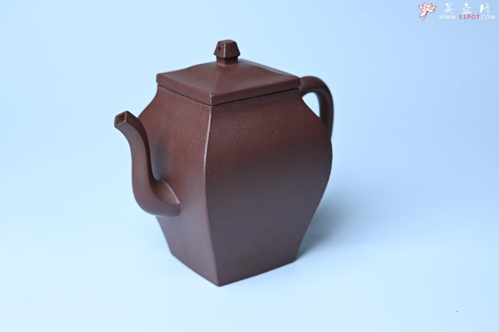 紫砂壶图片：美壶特惠 全手工镶接四方吉金壶 泥料超好 茶人醉爱 - 美壶网