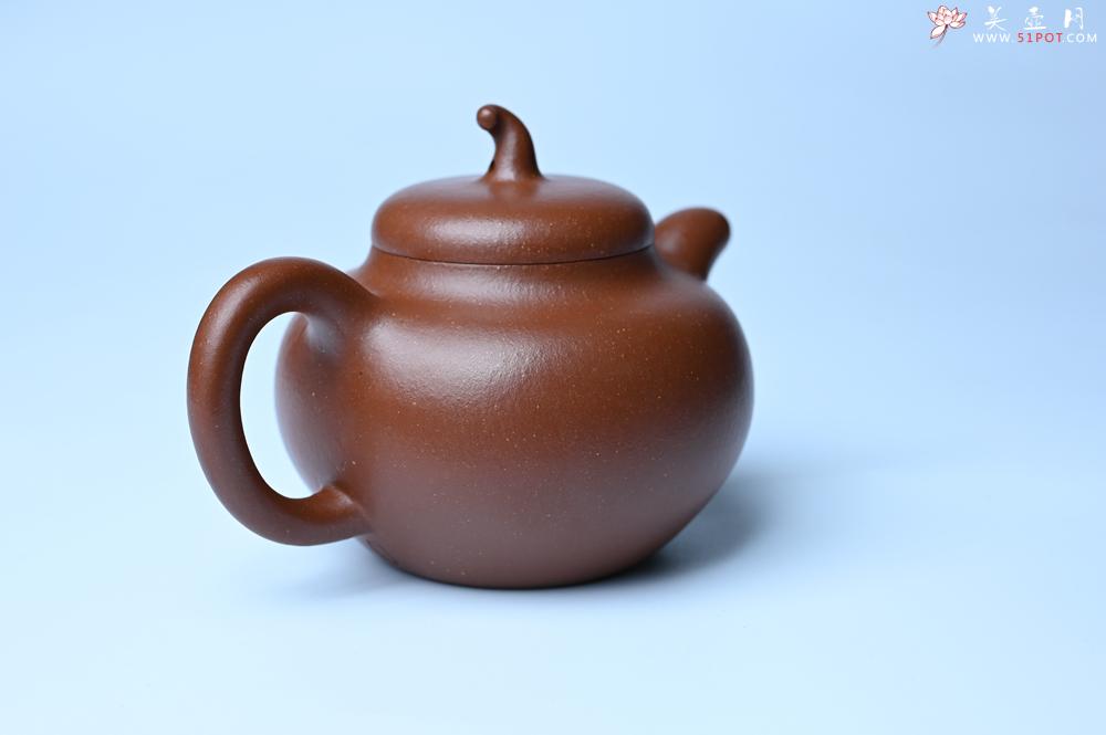 紫砂壶图片：潜力股周小培老师 油润降坡泥全手工茄瓜壶 - 美壶网