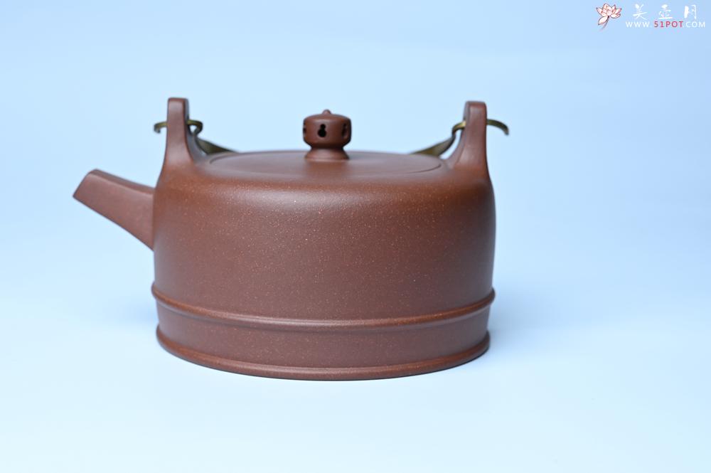 紫砂壶图片：美壶特惠 手工手制精致紫泥提梁壶 茶人醉爱 - 美壶网