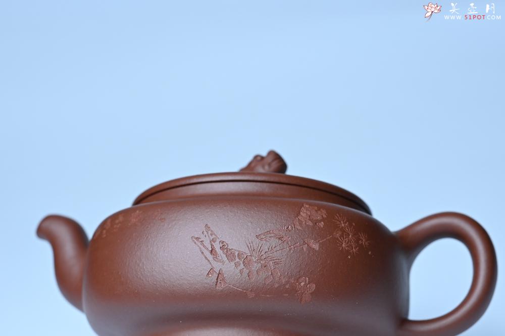 紫砂壶图片：美壶特惠 精致优质紫泥祥瑞壶 难度大 茶人醉爱 - 美壶网