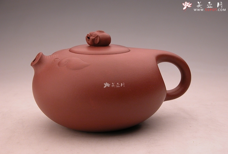 紫砂壶图片：金猪纳福 - 美壶网
