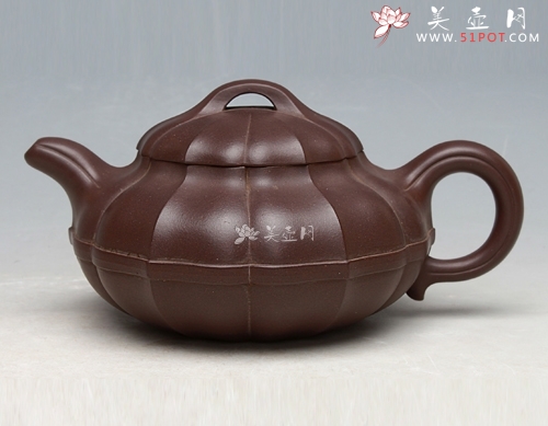 紫砂壶图片：菱花仿古 - 美壶网
