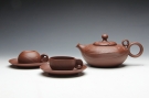 紫砂壶图片：双鱼戏水茶具 - 美壶网
