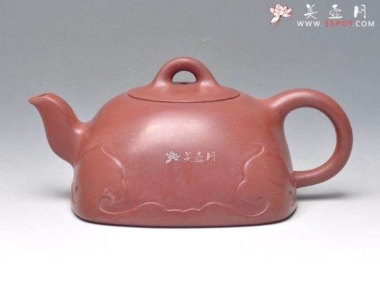 紫砂壶图片：明月如意 清水泥 350cc - 美壶网