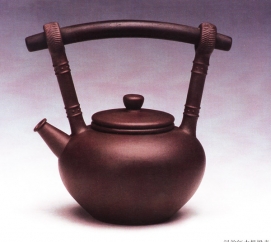 紫砂壶图片：红木提梁壶 - 美壶网