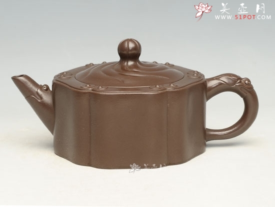 紫砂壶图片：龙头如意   容量：200cc - 美壶网