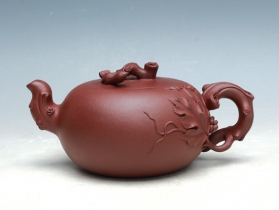 紫砂壶图片：松鼠葡萄壶 - 美壶网
