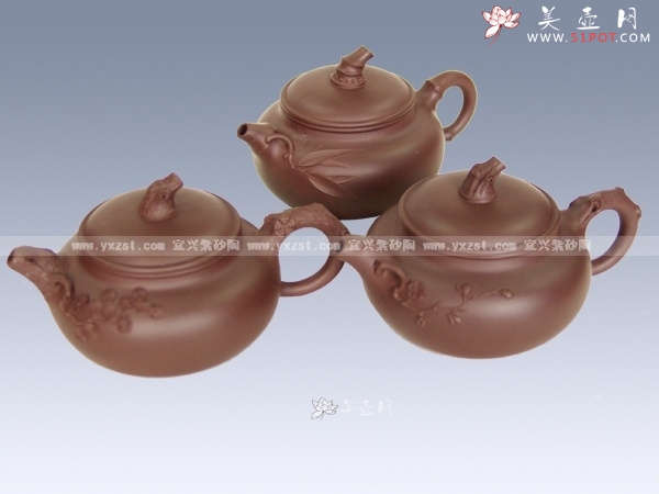 紫砂壶图片：松竹梅 - 美壶网