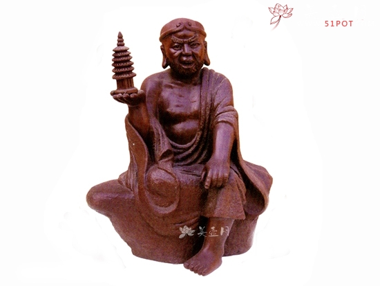 紫砂壶图片：托塔罗汉作者：高级工艺师吴克强 - 美壶网