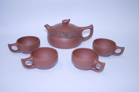紫砂壶图片：五件飞翔茶具 - 美壶网