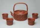 紫砂壶图片：竹海提梁茶具 - 美壶网