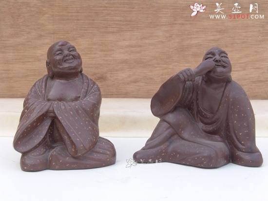 紫砂壶图片：趣味罗汉系列作者：高级工艺师吴克强 - 美壶网