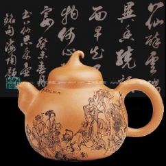 紫砂壶图片：八仙品茶壶 - 美壶网