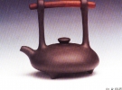 紫砂壶图片：红木唐提壶 - 美壶网