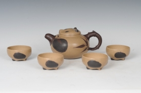 紫砂壶图片：熊猫茶具 - 美壶网