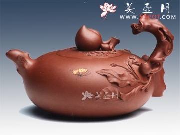 紫砂壶图片：五子登科第六届中国工艺精品展银奖 - 美壶网