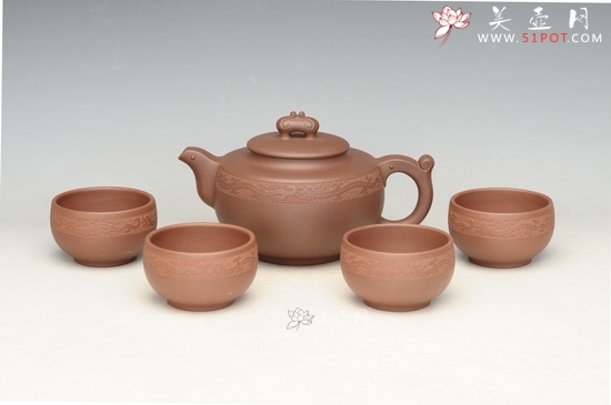 紫砂壶图片：玉龙茶具8800元 - 美壶网